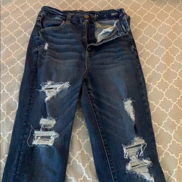 Dark washed American eagle jeans size 4 - Picture 1 of 3